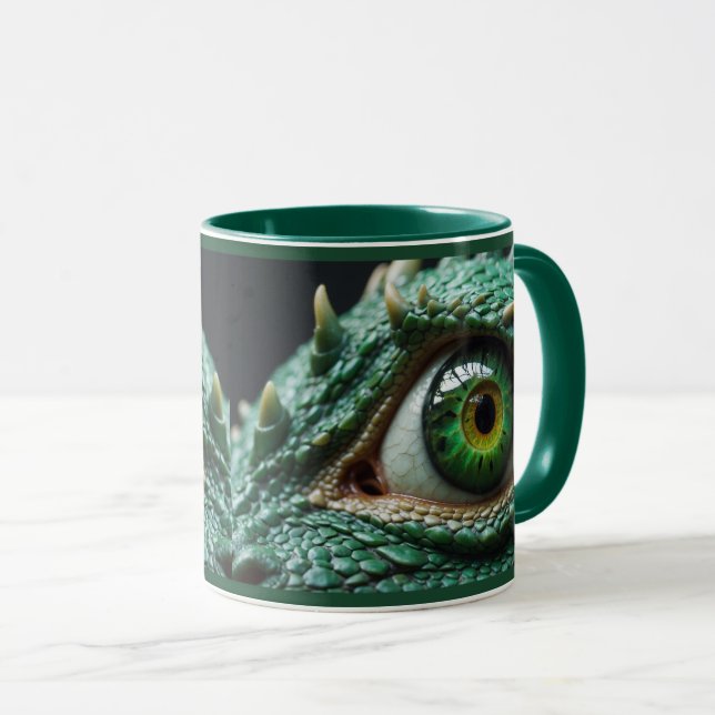Eye of a Dragon Fantasy Art Mug (Front Right)