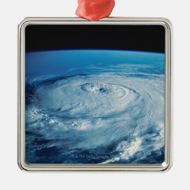 Eye of a Hurricane Metal Ornament (Front)