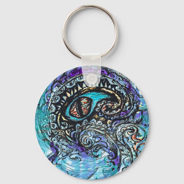Eye of a Sea Monster Key Ring (Front)