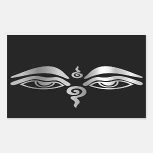 Eye of Buddha- Buddhism Symbol Rectangular Sticker