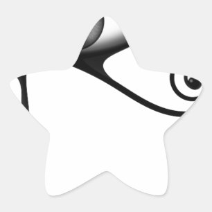 eye of horse star sticker