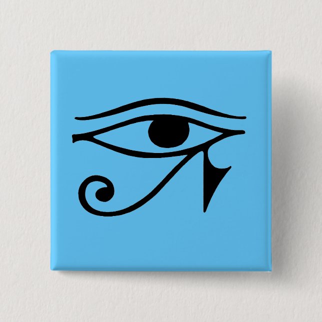 eye of horus 15 cm square badge (Front)