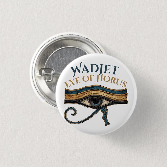 Eye of Horus 3 Cm Round Badge (Front & Back)