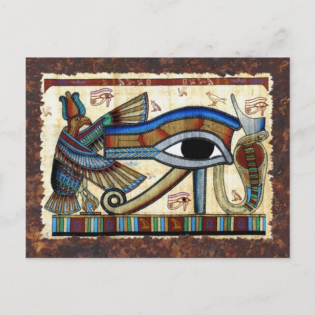 EYE OF HORUS Ancient Egyptian Art Postcard (Front)