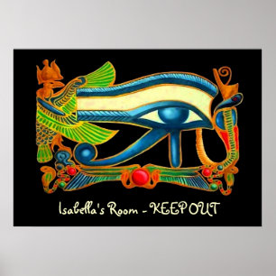Eye Of Horus bedroom door poster