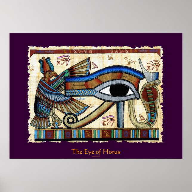EYE OF HORUS Egyptian Art Poster (Front)
