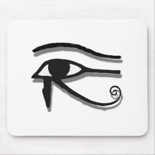 Eye Of Horus Egyptian Symbol Ink Drawing Mouse Pad