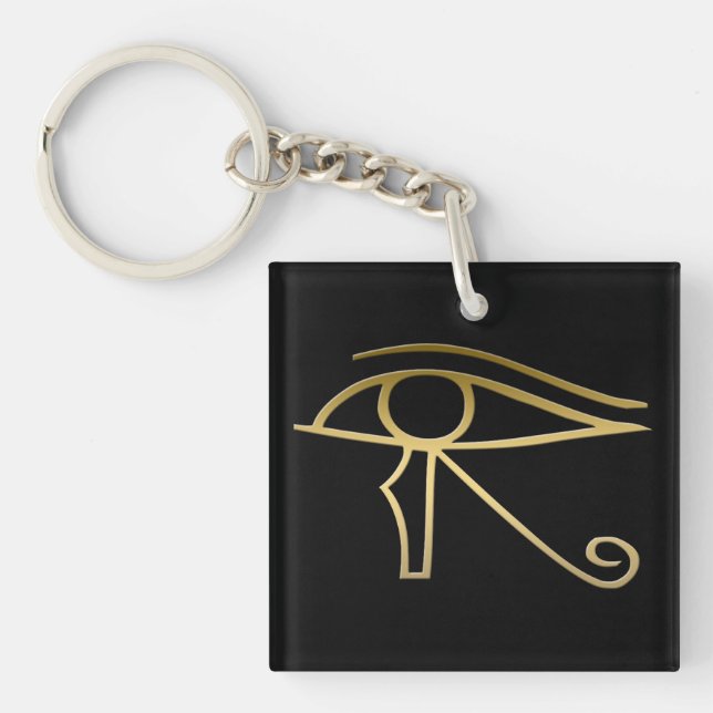 Eye of Horus Egyptian symbol Key Ring (Front)