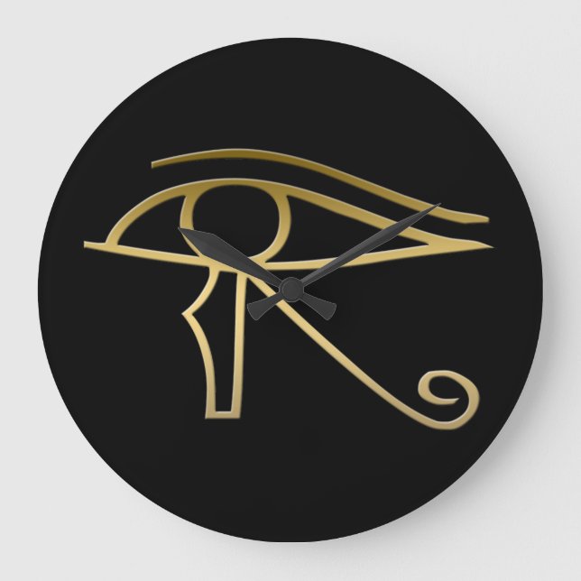 Eye of Horus Egyptian symbol Large Clock (Front)