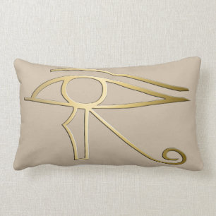 Eye of Horus Egyptian symbol Lumbar Cushion