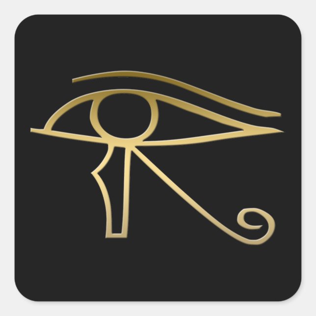 Eye of Horus Egyptian symbol Square Sticker (Front)