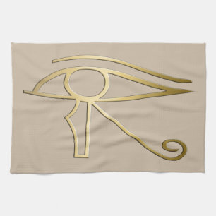 Eye of Horus Egyptian symbol Tea Towel