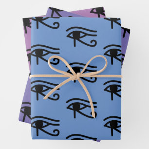 Eye of Horus Egyptian Wrapping Paper Sheet