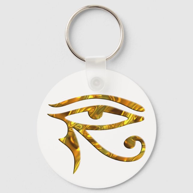 Eye Of Horus - GOLD Key Ring (Front)
