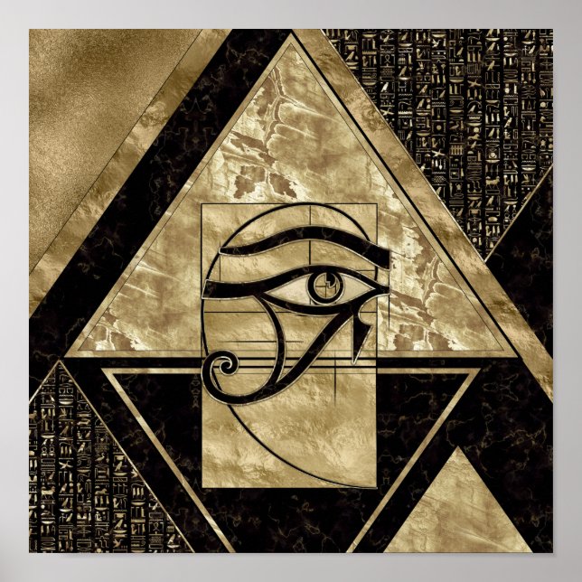Eye of Horus - Golden Ratio Poster (Front)