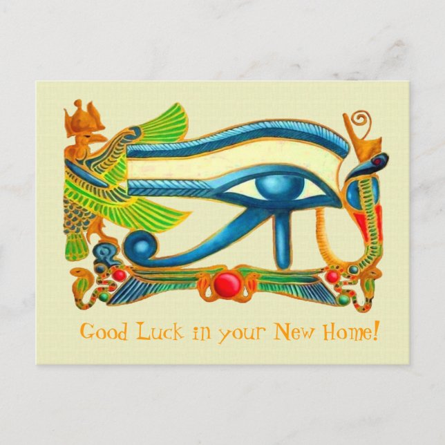 Eye of Horus Good Luck postcard (Front)