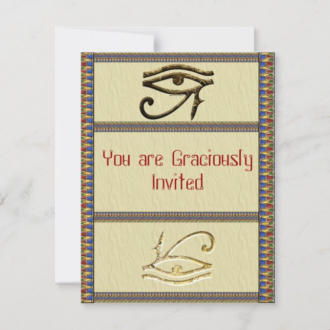 Eye of Horus Invitations (Front)