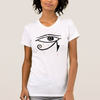 Eye of Horus/Leo symbol white t-shirt 