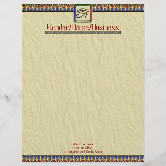 Eye of Horus Letterhead (Front)