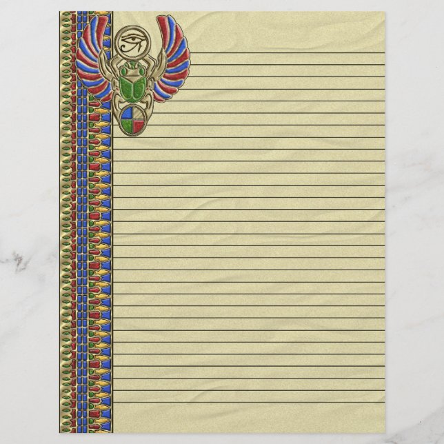 Eye of Horus Lined Letterhead (Front)