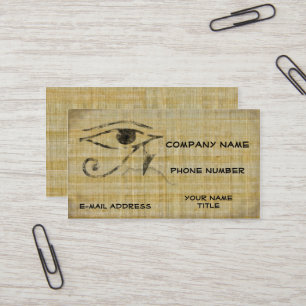 Eye of Horus - Papyrus Business Card