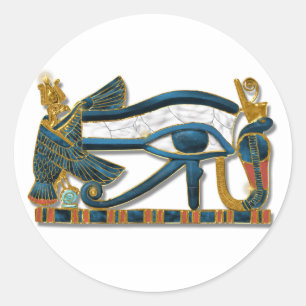 Eye of Horus Pectoral Classic Round Sticker