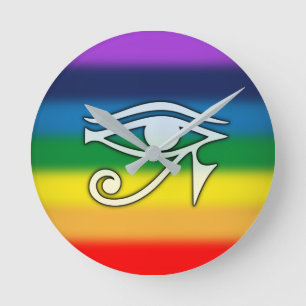 Eye of Horus Rainbow Clock