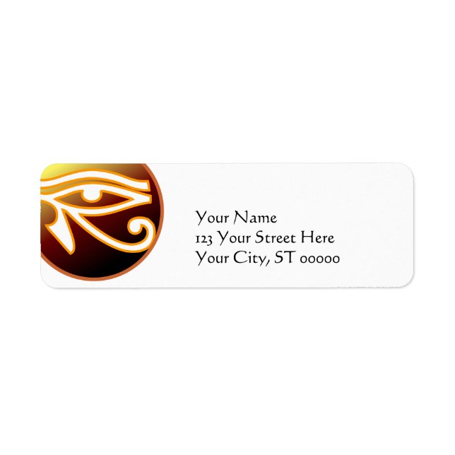 Eye of Horus Return Address Label (Front)