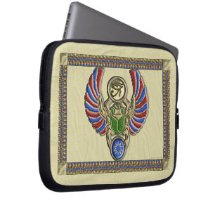 Eye of Horus Scarab Laptop Sleeve