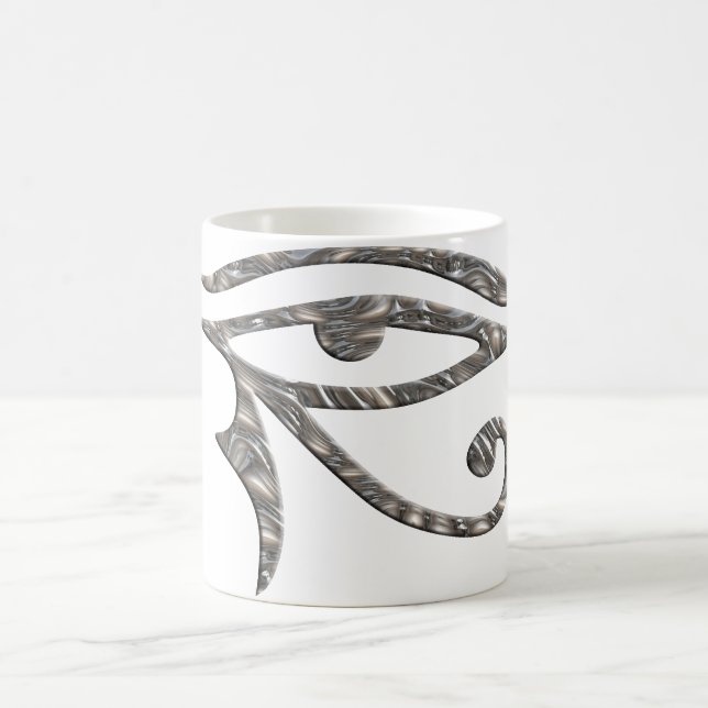 Eye Of Horus - SILVER Coffee Mug (Center)