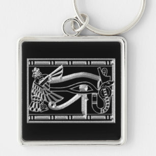 Eye Of Horus Silver Egyptian Key Chain