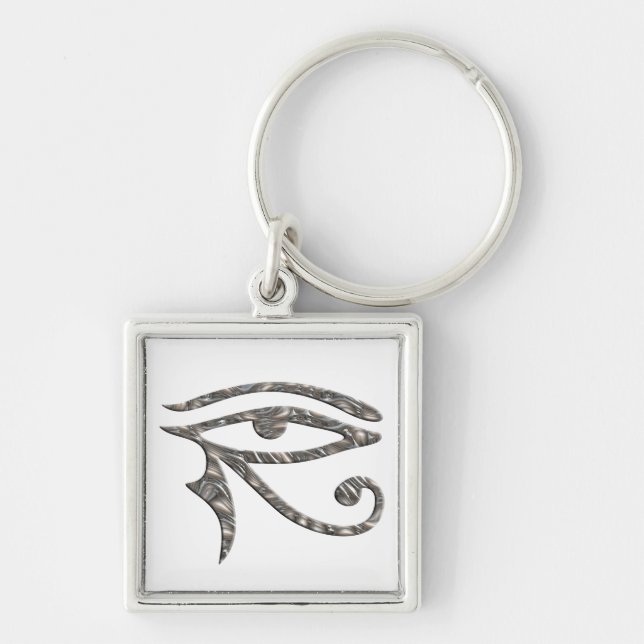 Eye Of Horus - SILVER Key Ring (Front)