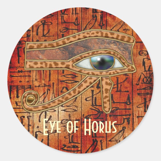 EYE OF HORUS Wadjet Egyptian Art Stickers (Front)