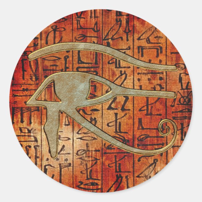 EYE OF HORUS Wadjet Egyptian Art Stickers (Front)
