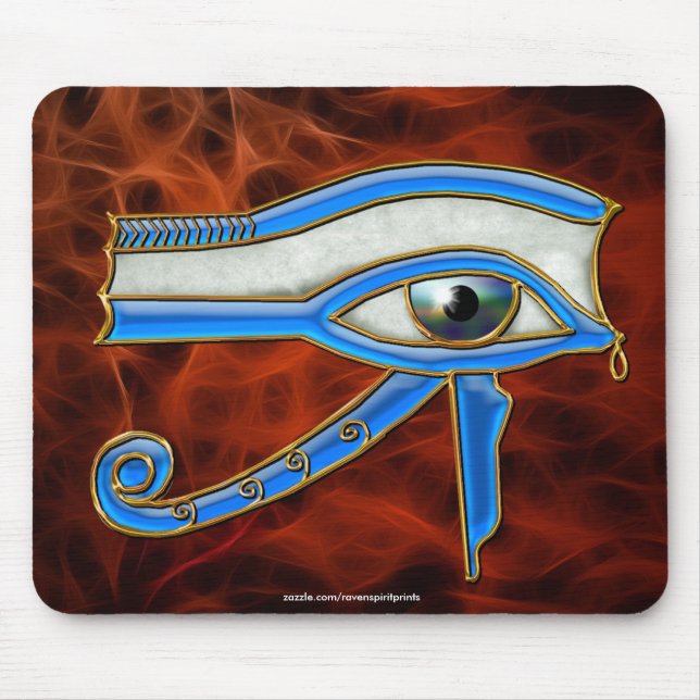 EYE OF HORUS, WADJET Egyptian Mousepad (Front)
