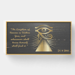 Eye of Horus Wood Box Sign