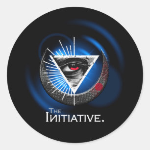 Eye of Initiative Blue Art Sticker