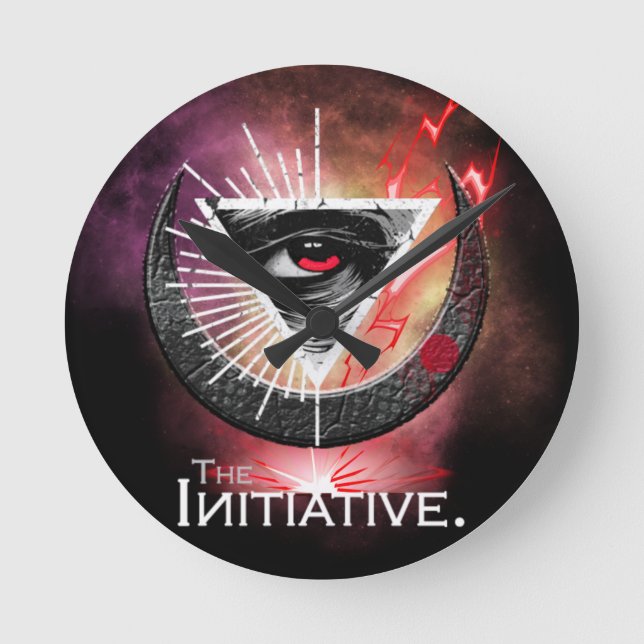 Eye Of Initiative Cosmic Basic  Round Clock (Front)