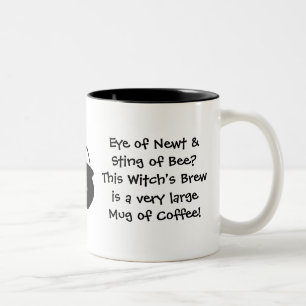 Eye of Newt.. Witch's Brew... Coffee Two-Tone Coffee Mug