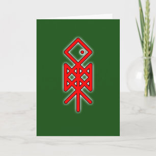 Eye of Odin Viking Bindrune Greeting Card