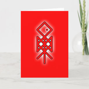 Eye of Odin Viking Bindrune Greeting Card