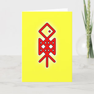 Eye of Odin Viking Bindrune Greeting Card