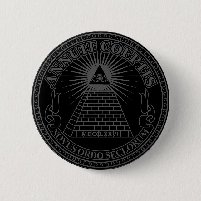 Eye of Providence 2 6 Cm Round Badge (Front)