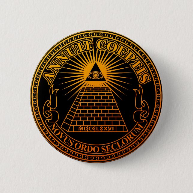 Eye of Providence 3 6 Cm Round Badge (Front)