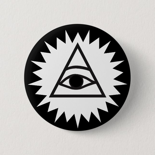 Eye of Providence 6 Cm Round Badge (Front)