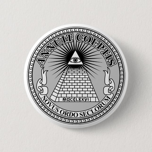 Eye of Providence 6 Cm Round Badge (Front)