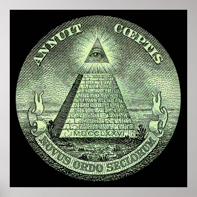 Eye of Providence America USA Mystic Dollar Bill M Poster (Front)