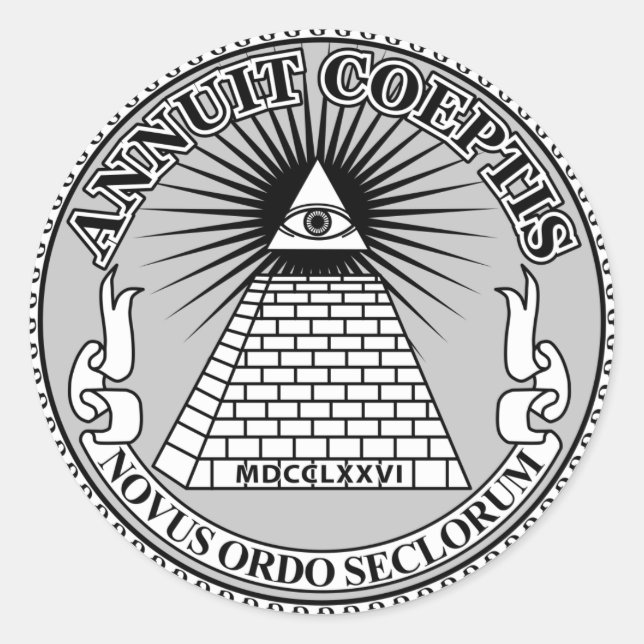 Eye of Providence Classic Round Sticker (Front)