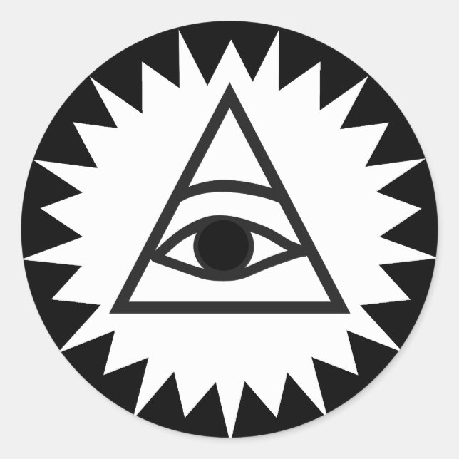 Eye of Providence Classic Round Sticker (Front)