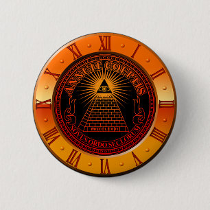 Eye of Providence clock 6 Cm Round Badge